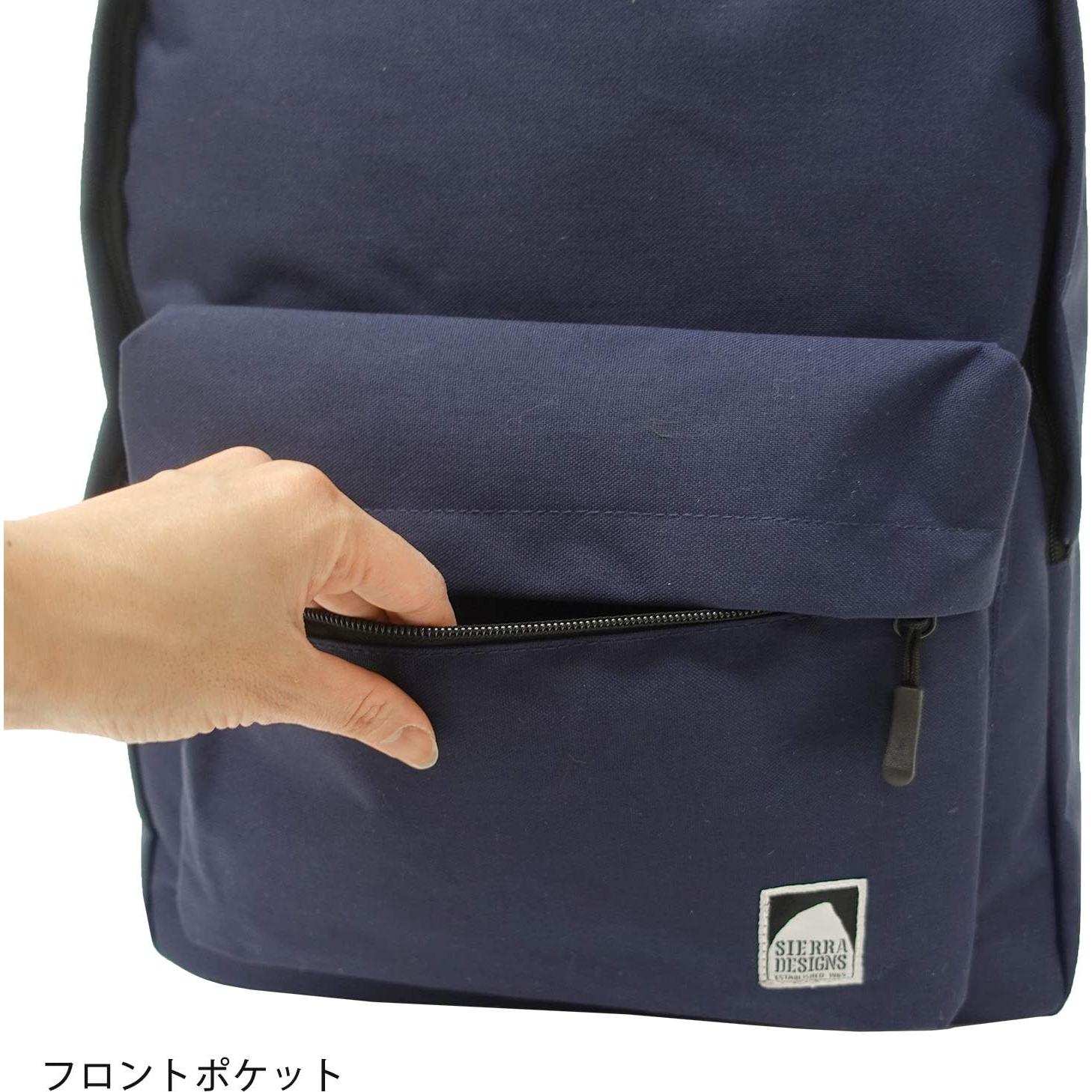 Sierra Designs Backpack, Large Capacity, A4 Storage, Lightweight, Simple, Casual, Daypack, Navy