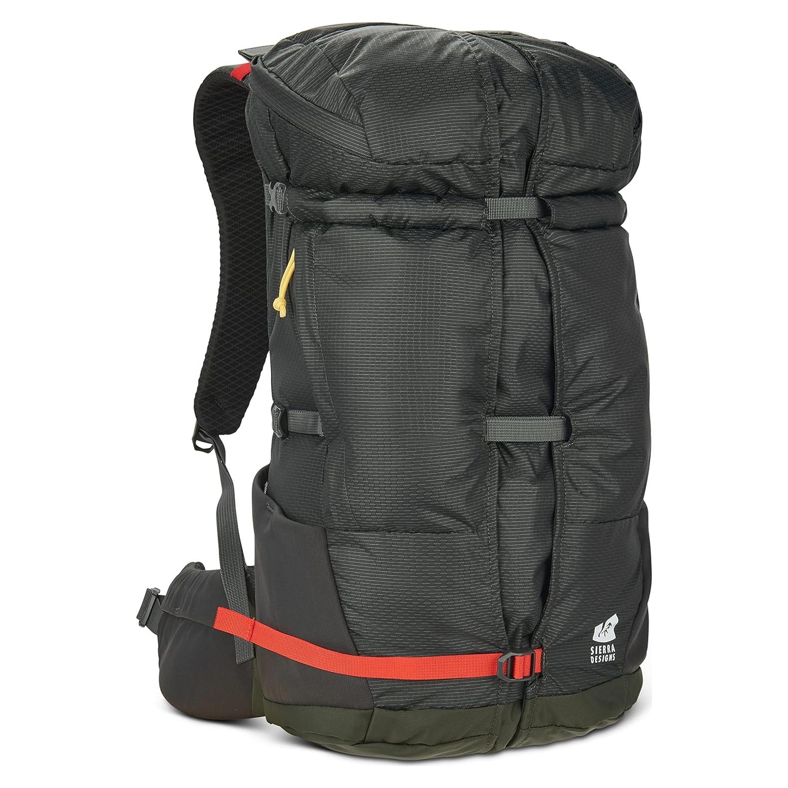 Mochila Sierra Designs Flex Hike 20-30L Turba/Rojo Fuego