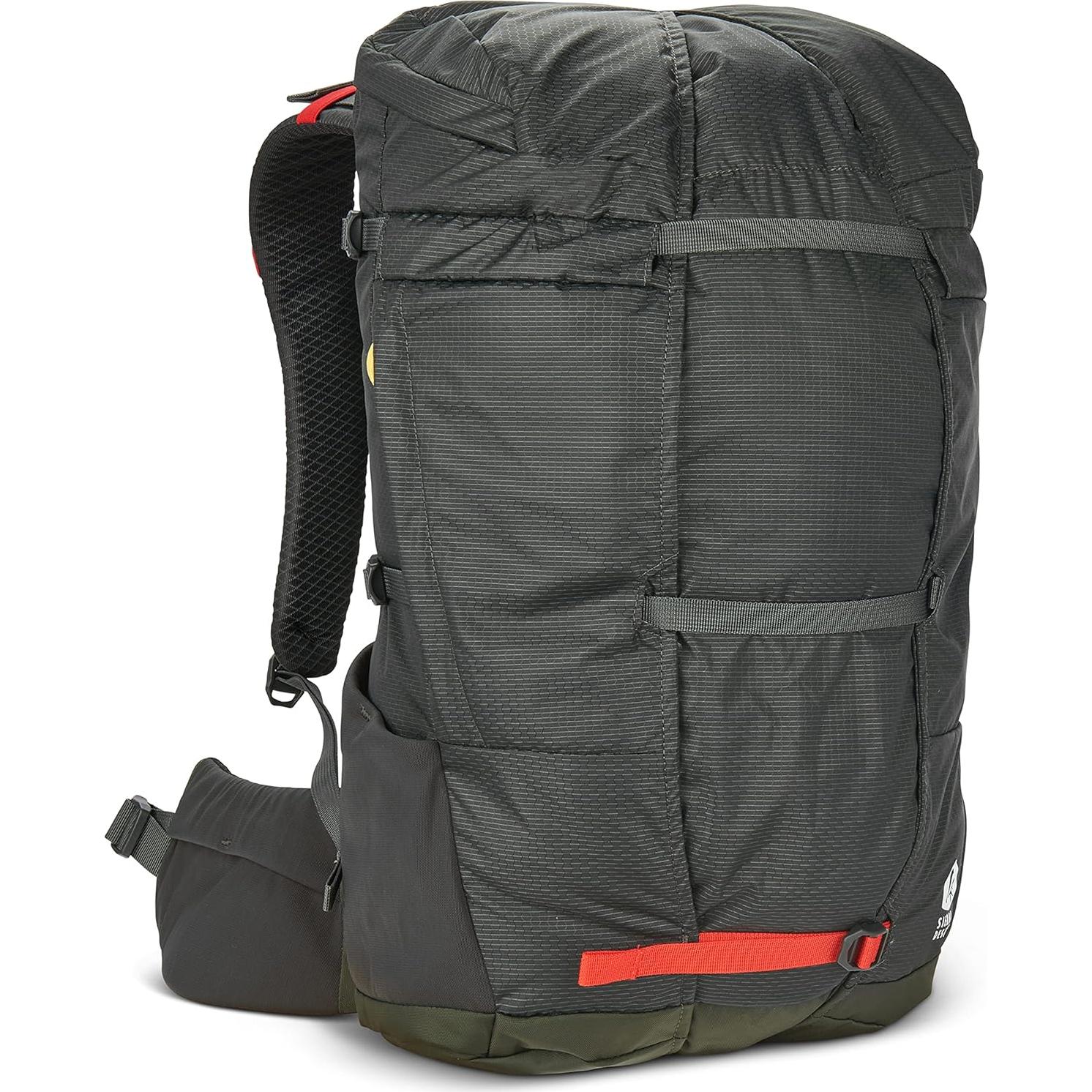 Mochila Sierra Designs Flex Hike 20-30L Turba/Rojo Fuego