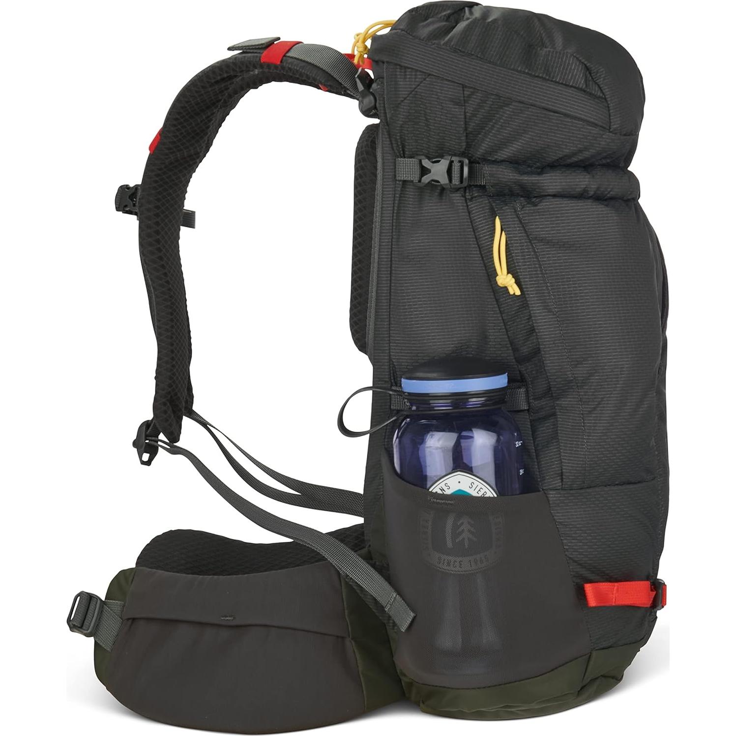 Mochila Sierra Designs Flex Hike 20-30L Turba/Rojo Fuego