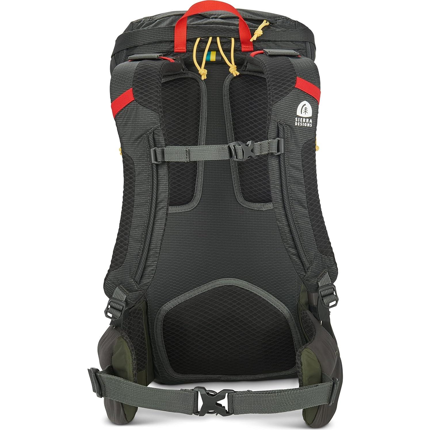 Mochila Sierra Designs Flex Hike 20-30L Turba/Rojo Fuego