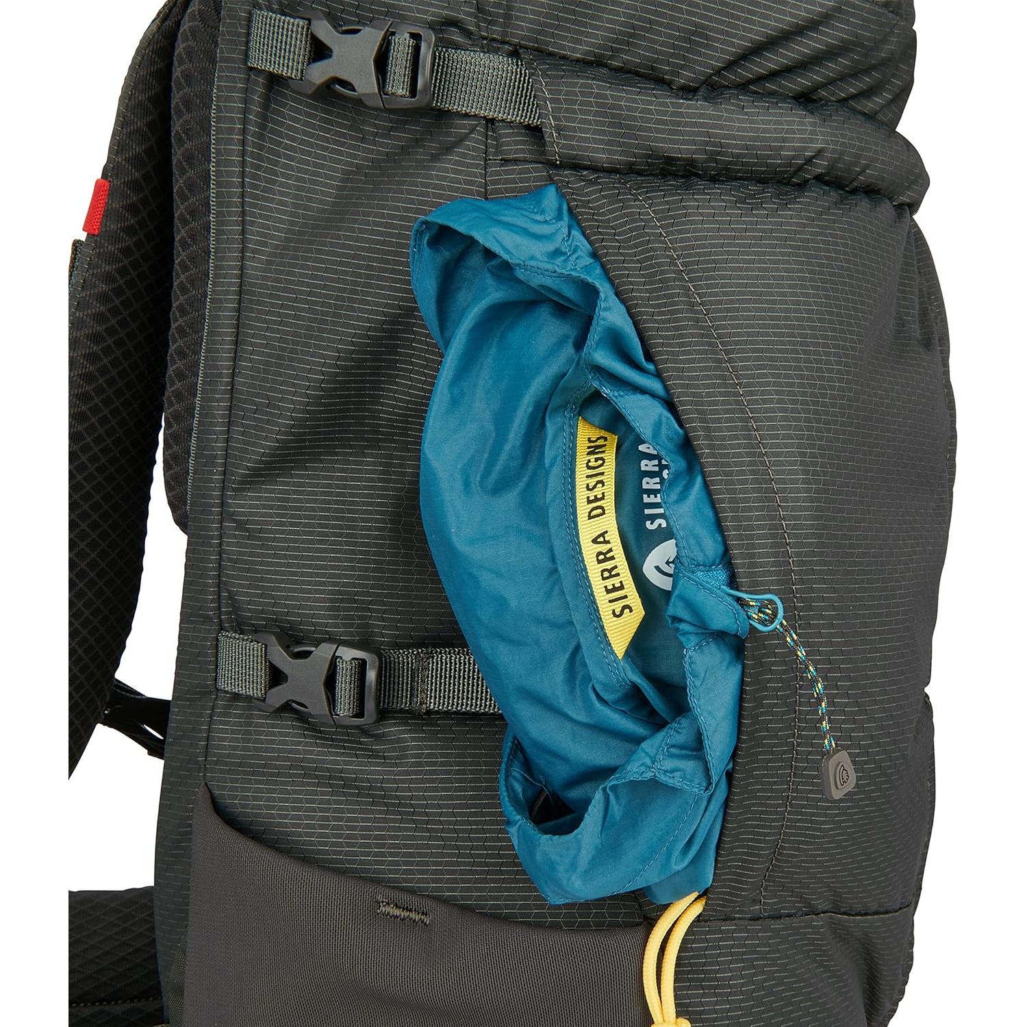 Mochila Sierra Designs Flex Hike 20-30L Turba/Rojo Fuego