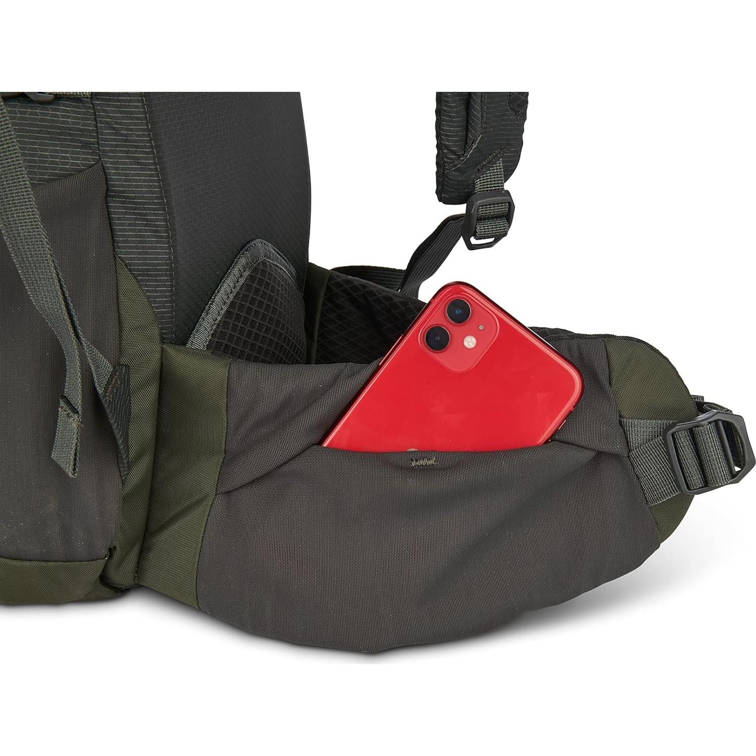 Mochila Sierra Designs Flex Hike 20-30L Turba/Rojo Fuego