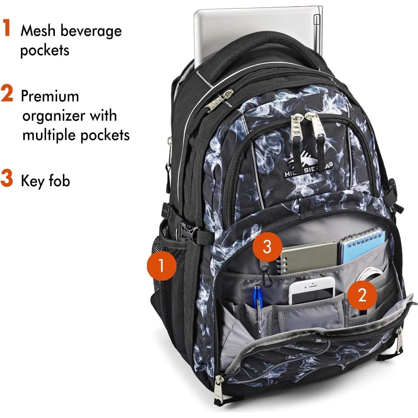 Mochila para computadora High Sierra Swerve 17" Vapor Negro