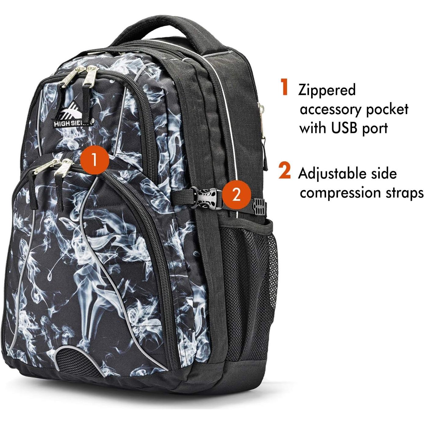 Mochila para computadora High Sierra Swerve 17" Vapor Negro