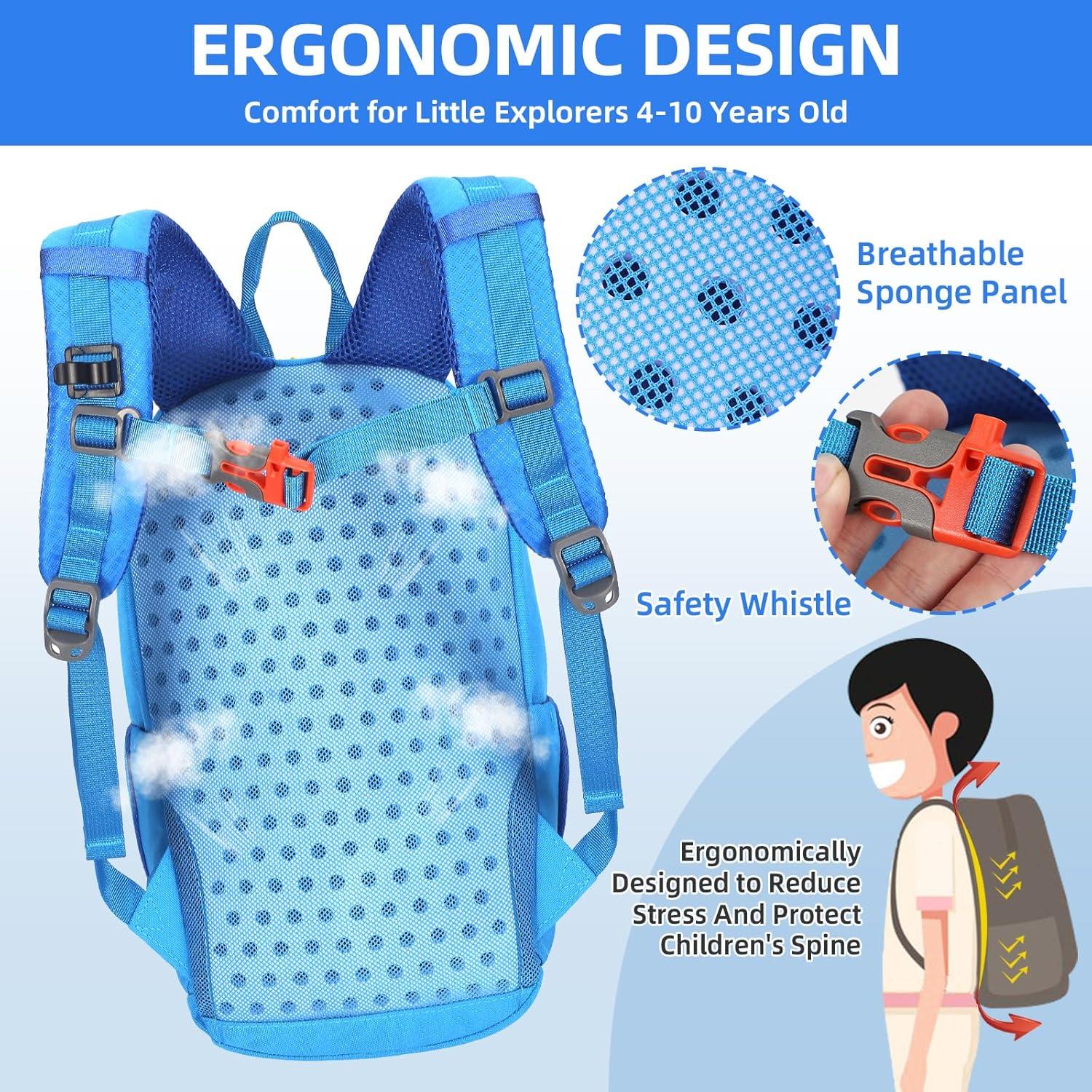 Mochila de Senderismo Unineovo 10L para Niños Azul