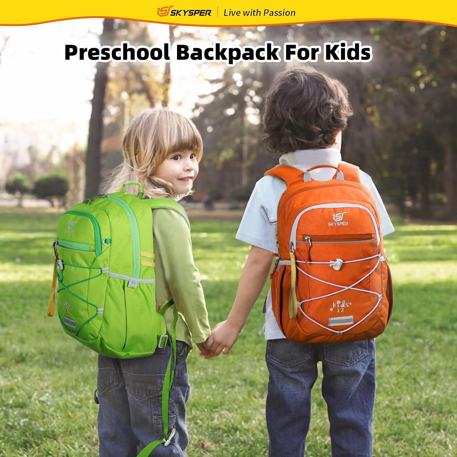 Mochila Escolar SKYSPER 12L para Niños 4-8 Años Naranja