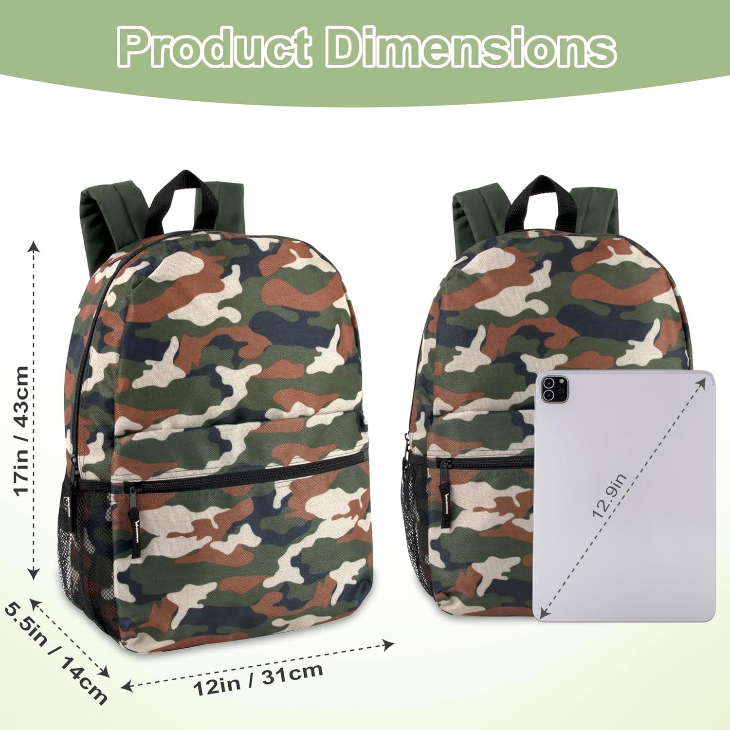 Mochila Escolar Camuflada Trail Maker 43 cm para Niños