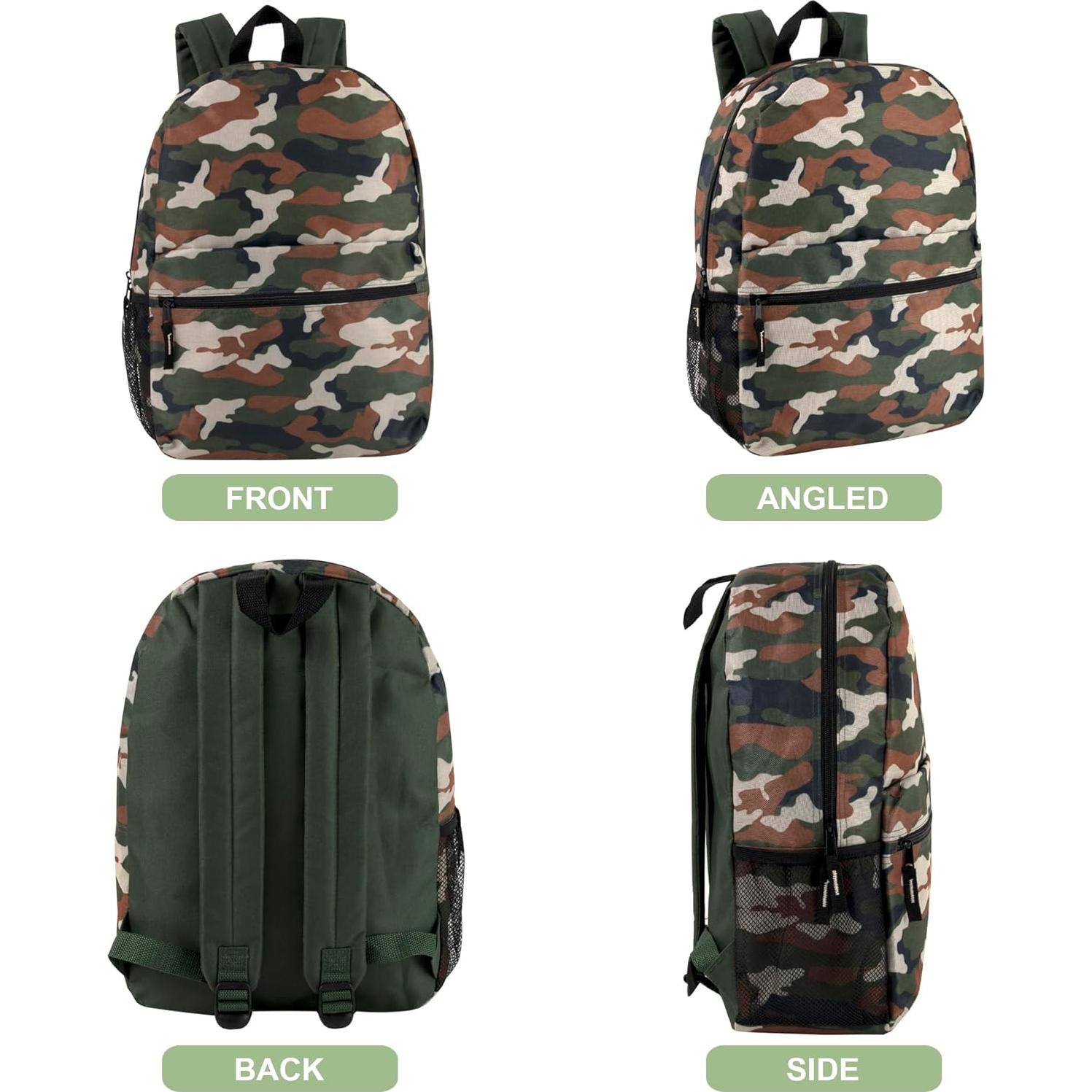 Mochila Escolar Camuflada Trail Maker 43 cm para Niños