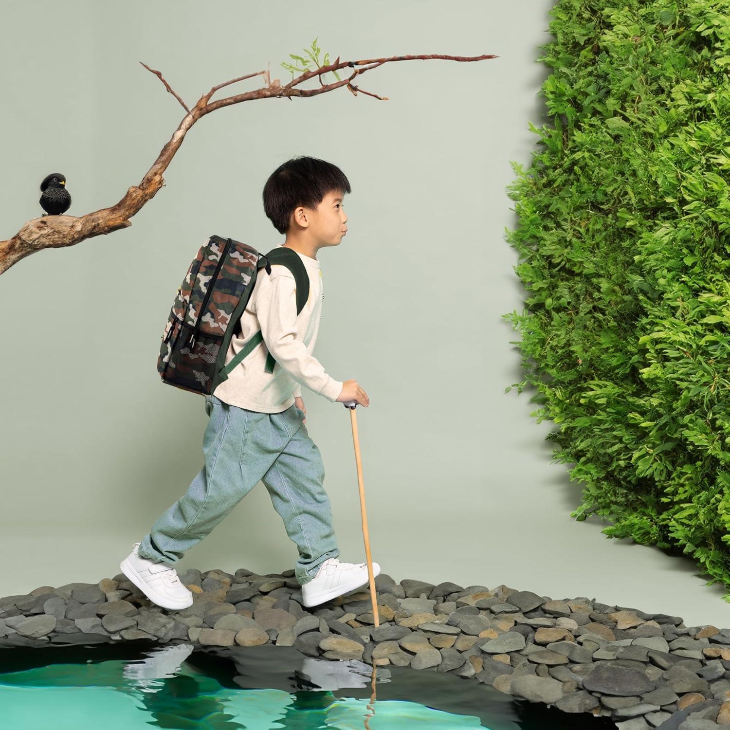 Mochila Escolar Camuflada Trail Maker 43 cm para Niños