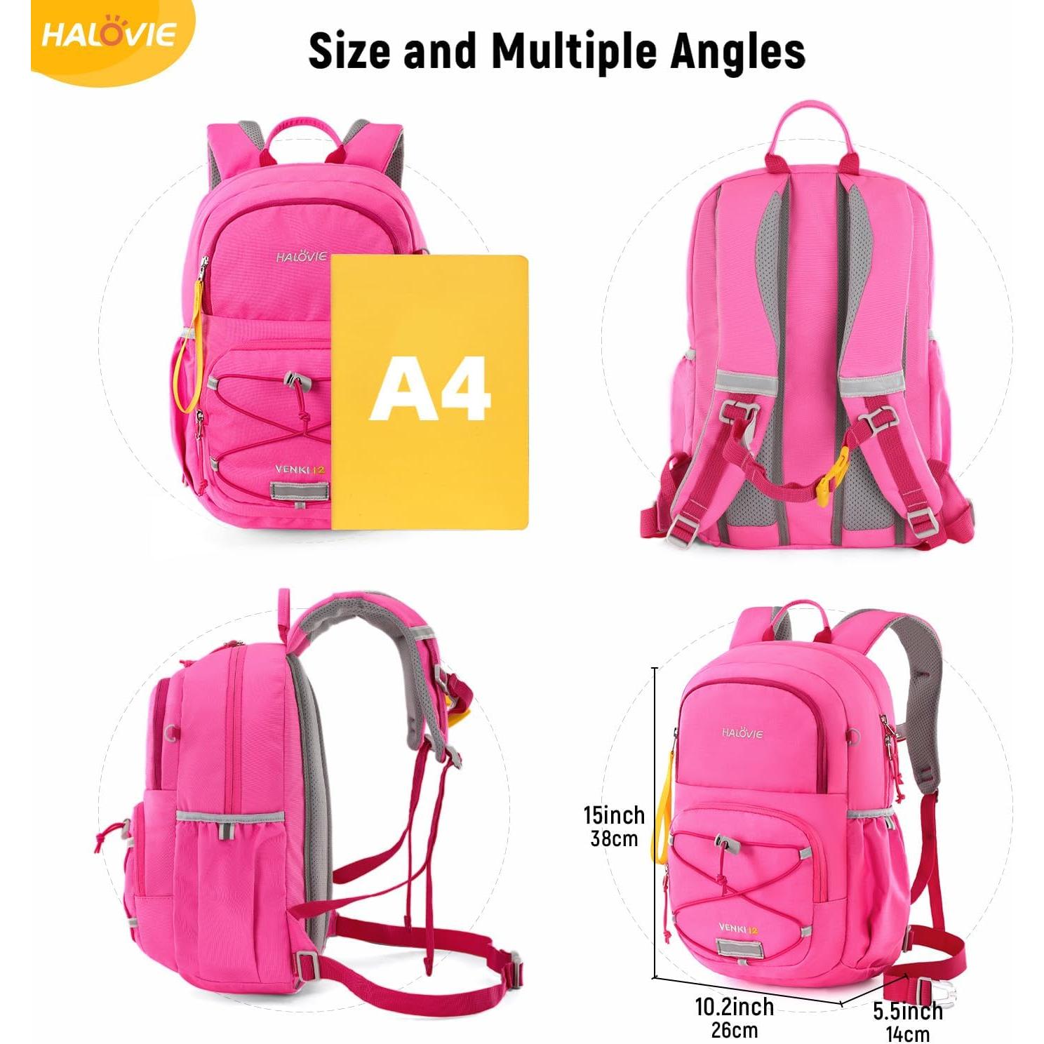 HALOVIE Kids Travel Backpack Lightweight Small Kids Daypack Preschool Kindergarten Children SchoolBag for Boys Girls