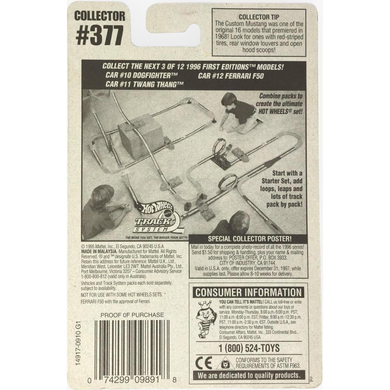 Hot Wheels Ferrari F50 1996 1:64 Coleccionista 7.62 cm