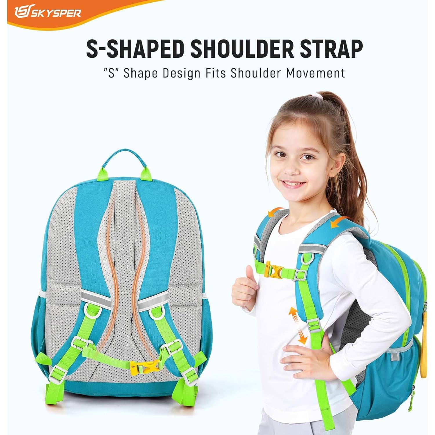 Mochila Escolar SKYSPER para Niños 15" Cian 12L