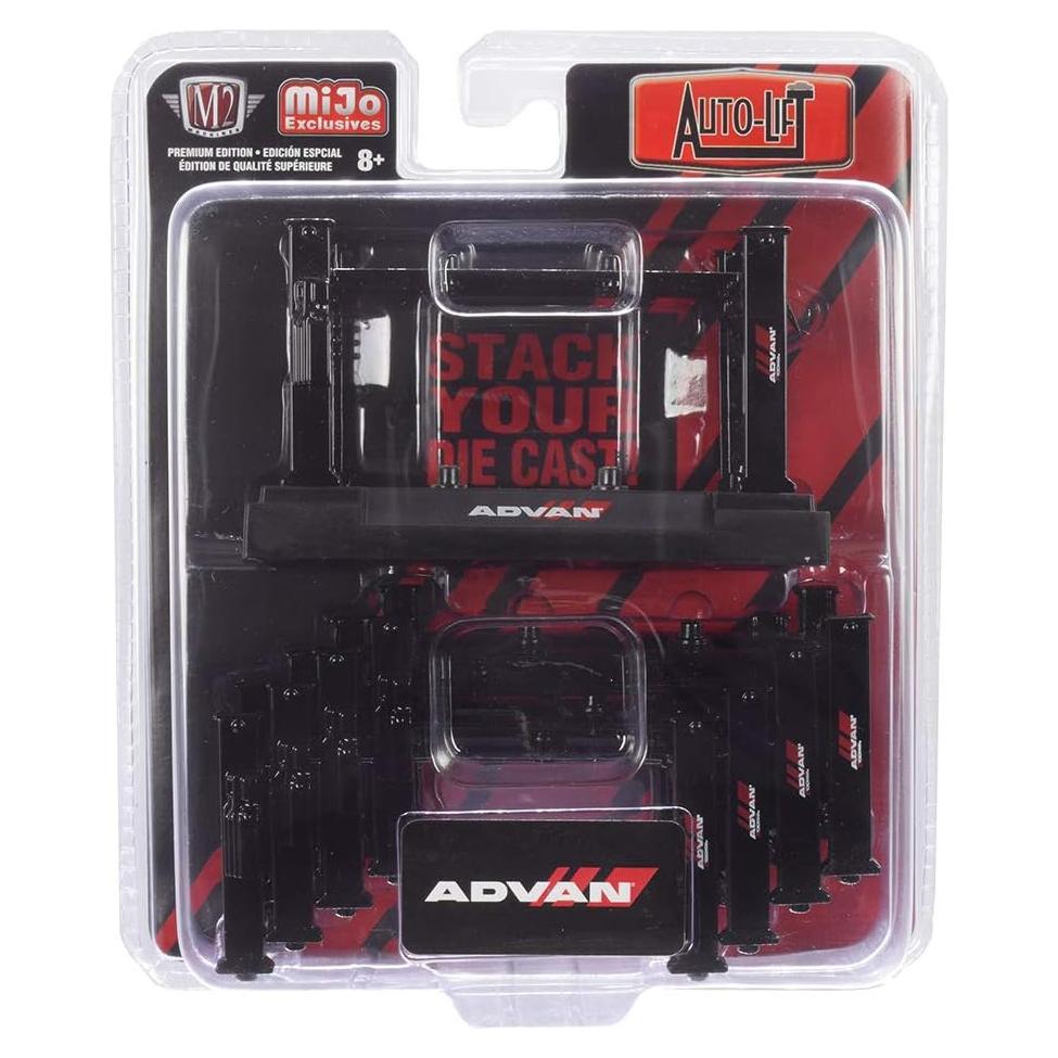 Juego de 5 Elevadores de Auto Diecast ADVAN Yokohama 1/64