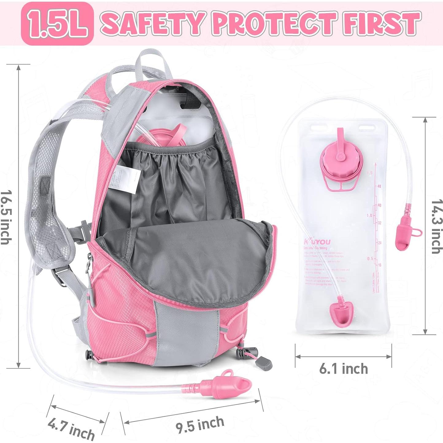 Mochila de Hidratación KUYOU para Niños 1.5L Aislada