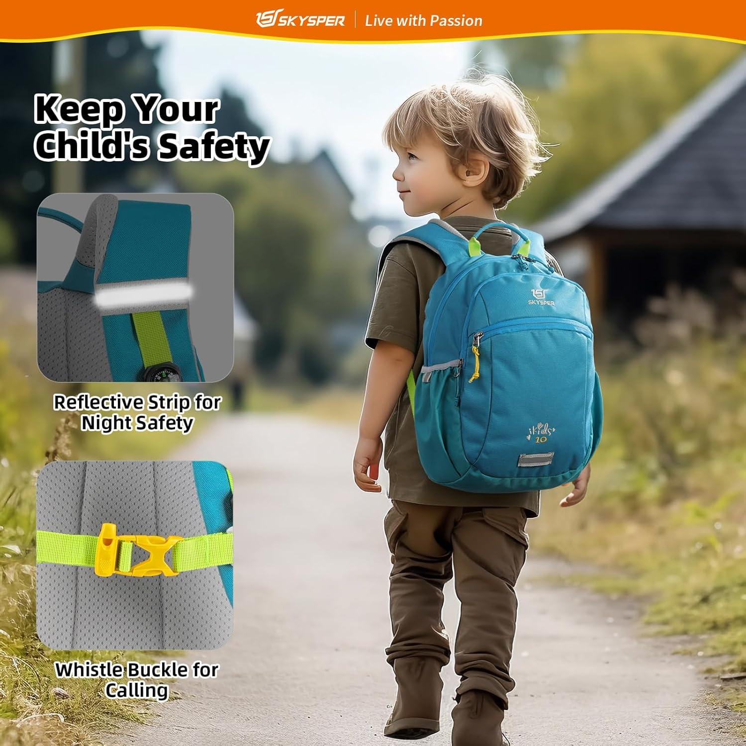 Mochila Infantil SKYSPER 10L Cian para Niños y Niñas