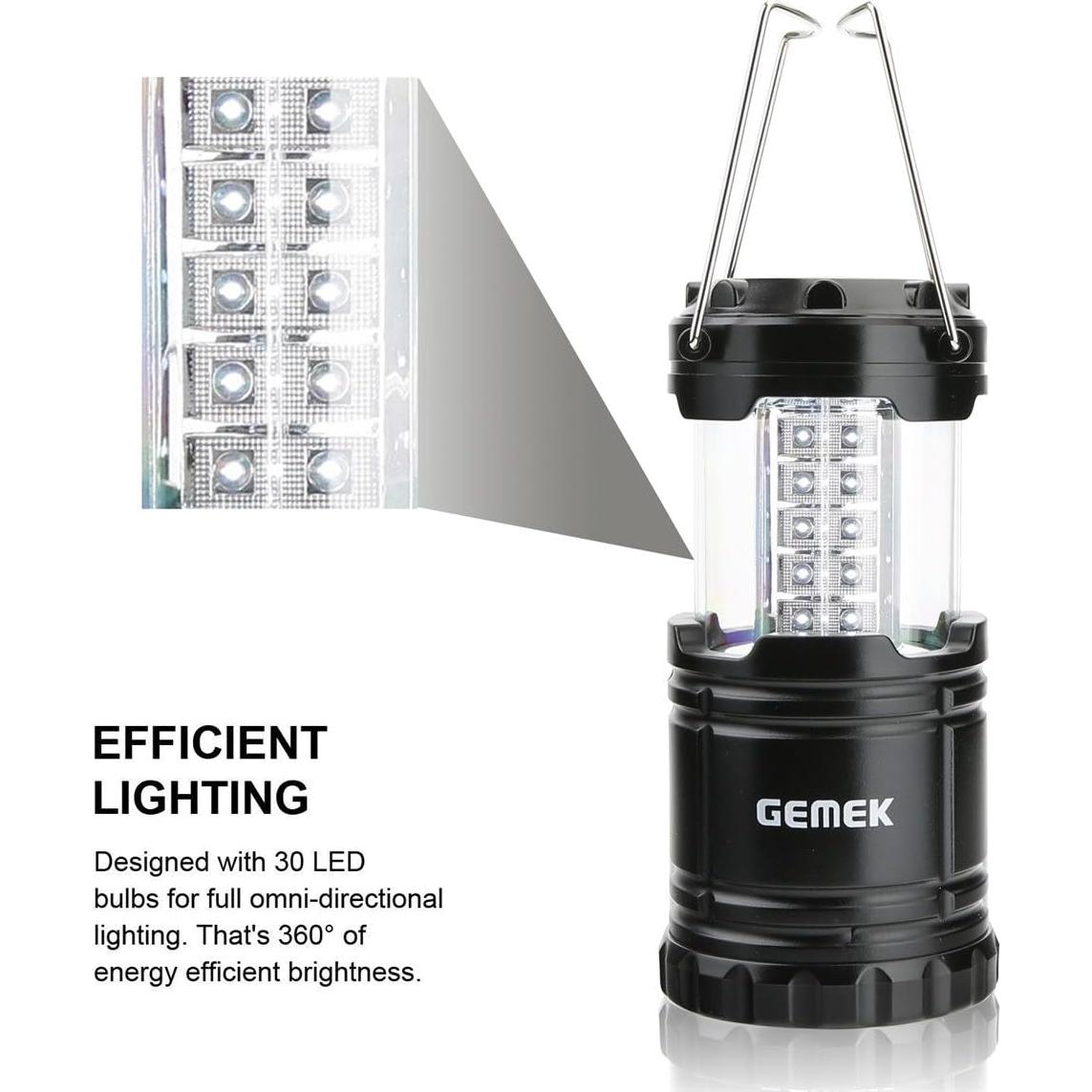 Lámpara LED GEMEK Plegable para Camping y Emergencias 100LM