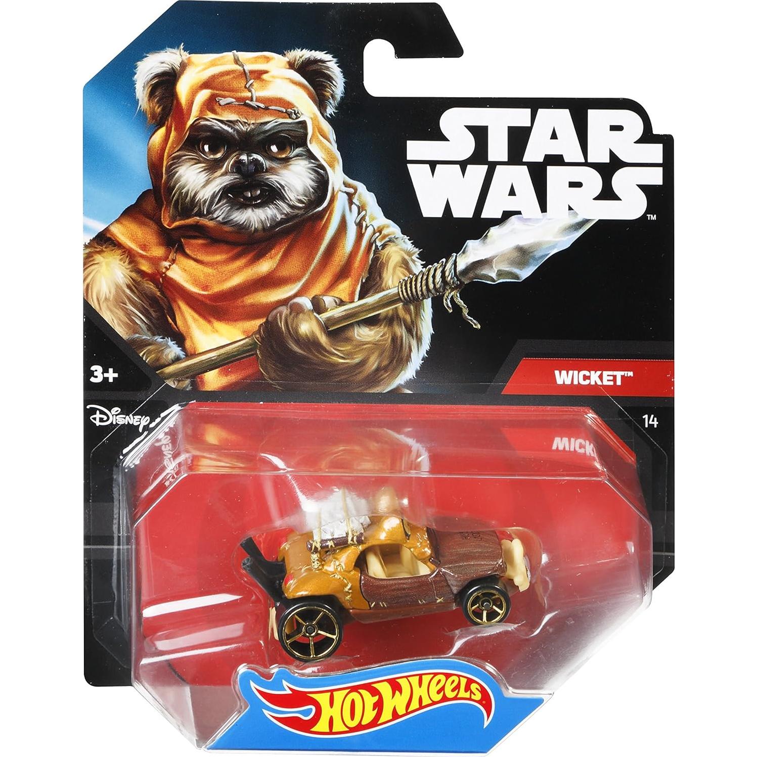 Hot Wheels Star Wars Coche Wicket 1:64 Coleccionable