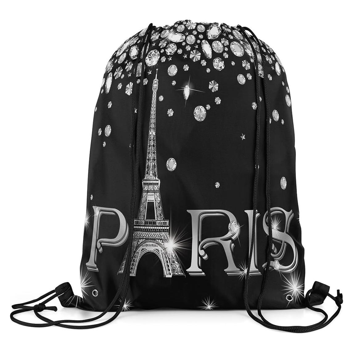 Mochila con cordón Erosebridal Torre Eiffel 33x40cm Impermeable