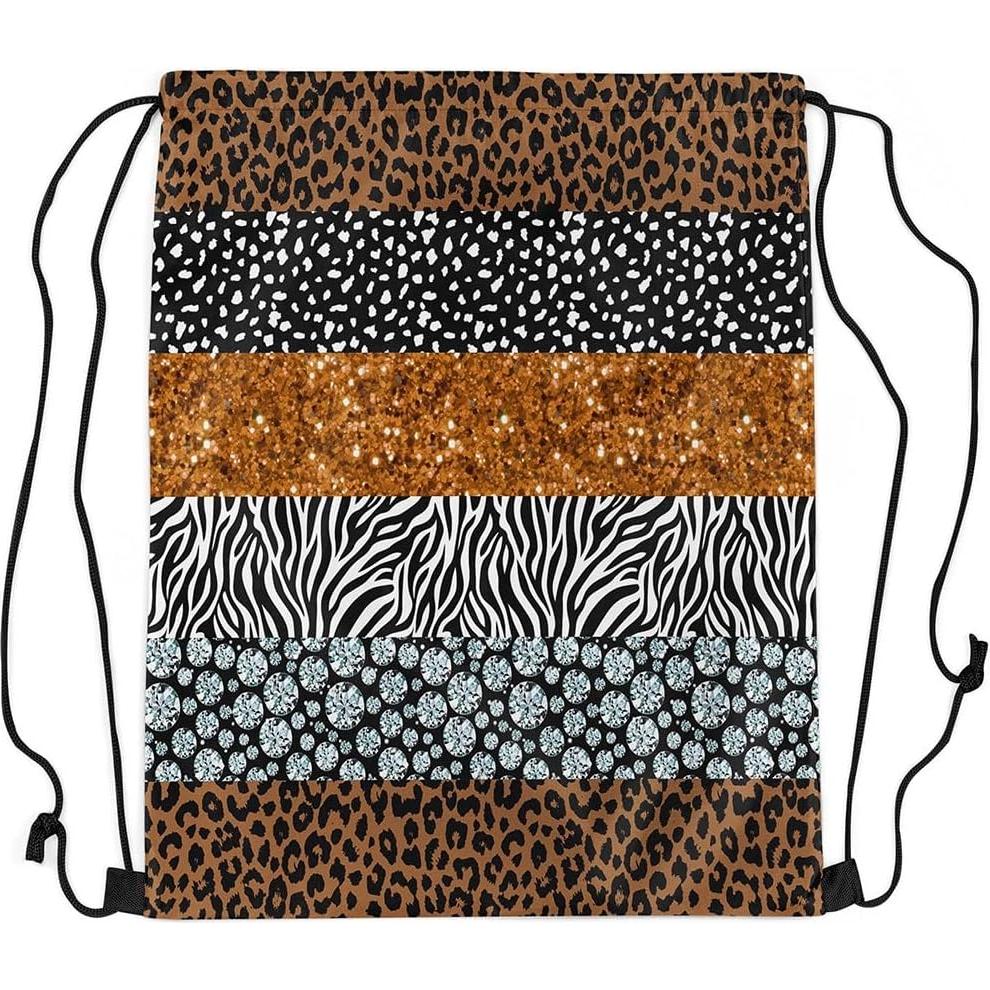 Mochila de Cuerda Erosebridal Leopardo 33x40 cm Impermeable