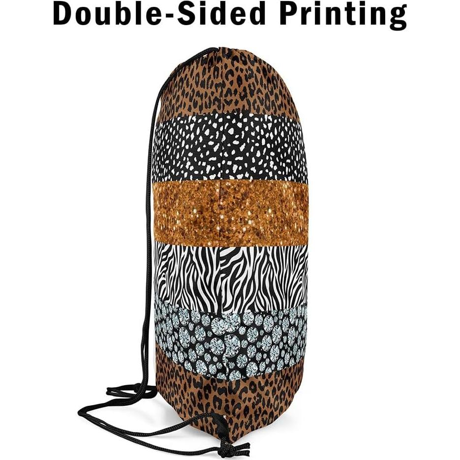 Mochila de Cuerda Erosebridal Leopardo 33x40 cm Impermeable