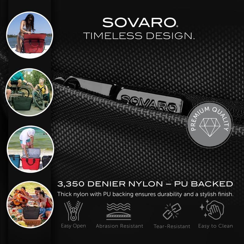 Bolsa de Enfriamiento Suave Sovaro 22" Aislada Negra