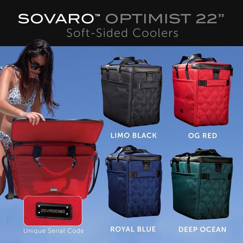 Bolsa de Enfriamiento Suave Sovaro 22" Aislada Negra