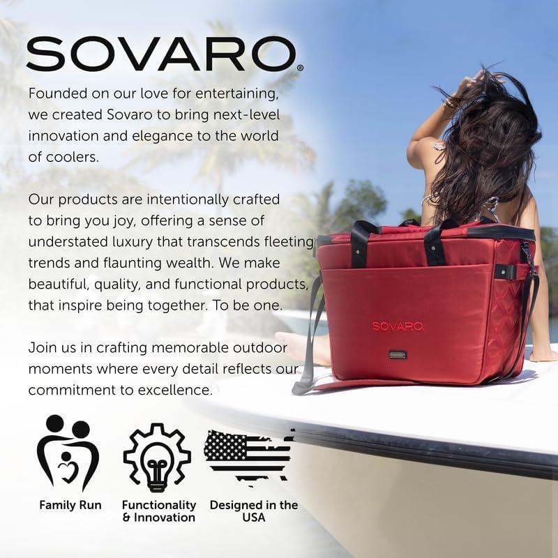 Bolsa de Enfriamiento Suave Sovaro 22" Aislada Negra