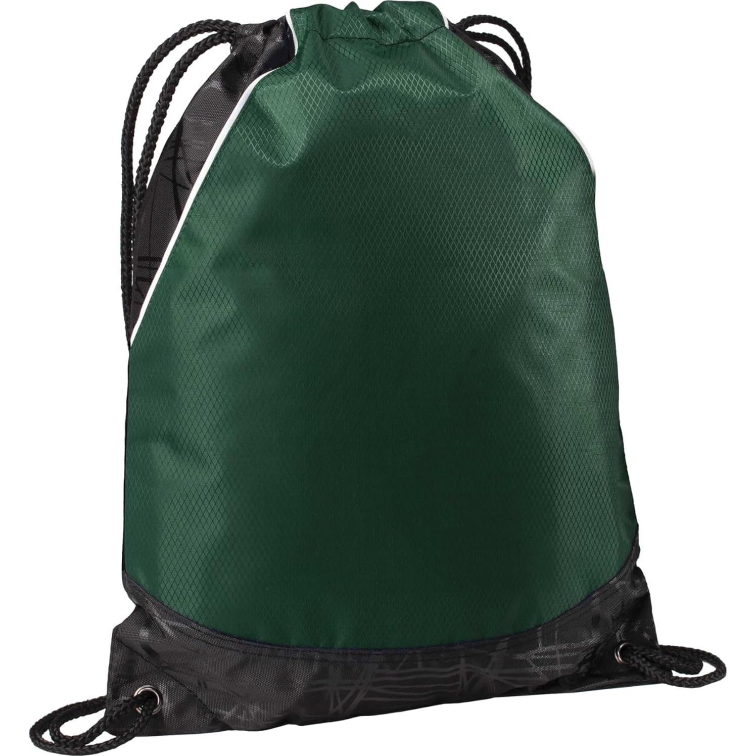 Mochila Unisex Sport-Tek Rival con Cuerda 11L Verde Bosque