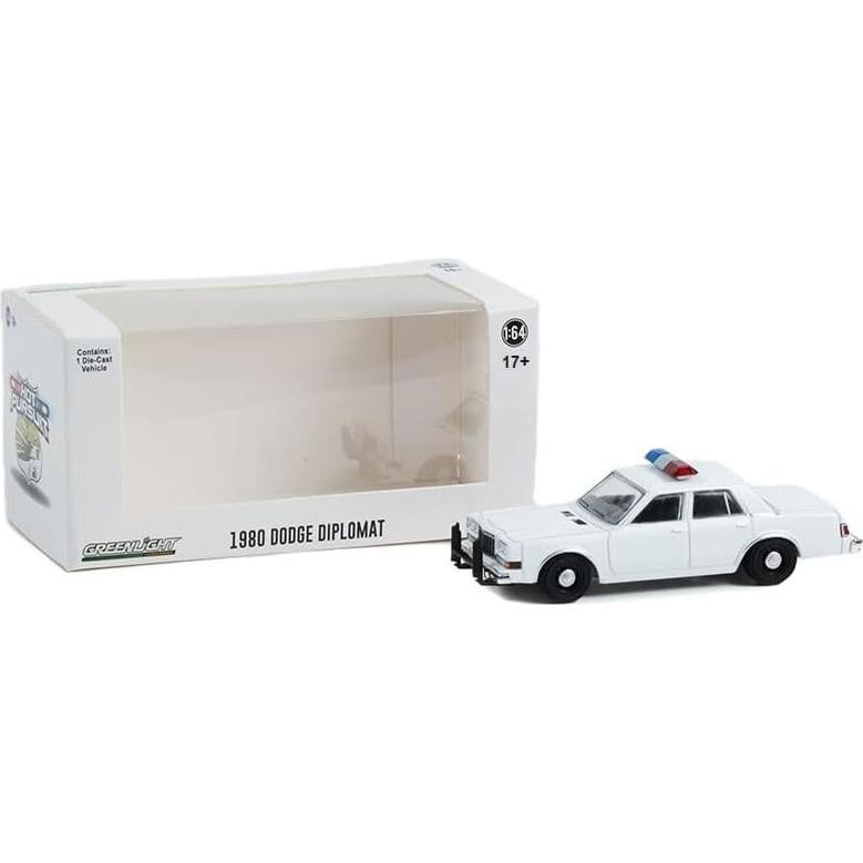 Greenlight 43006-L Dodge Diplomat Policía 1980 Escala 1/64