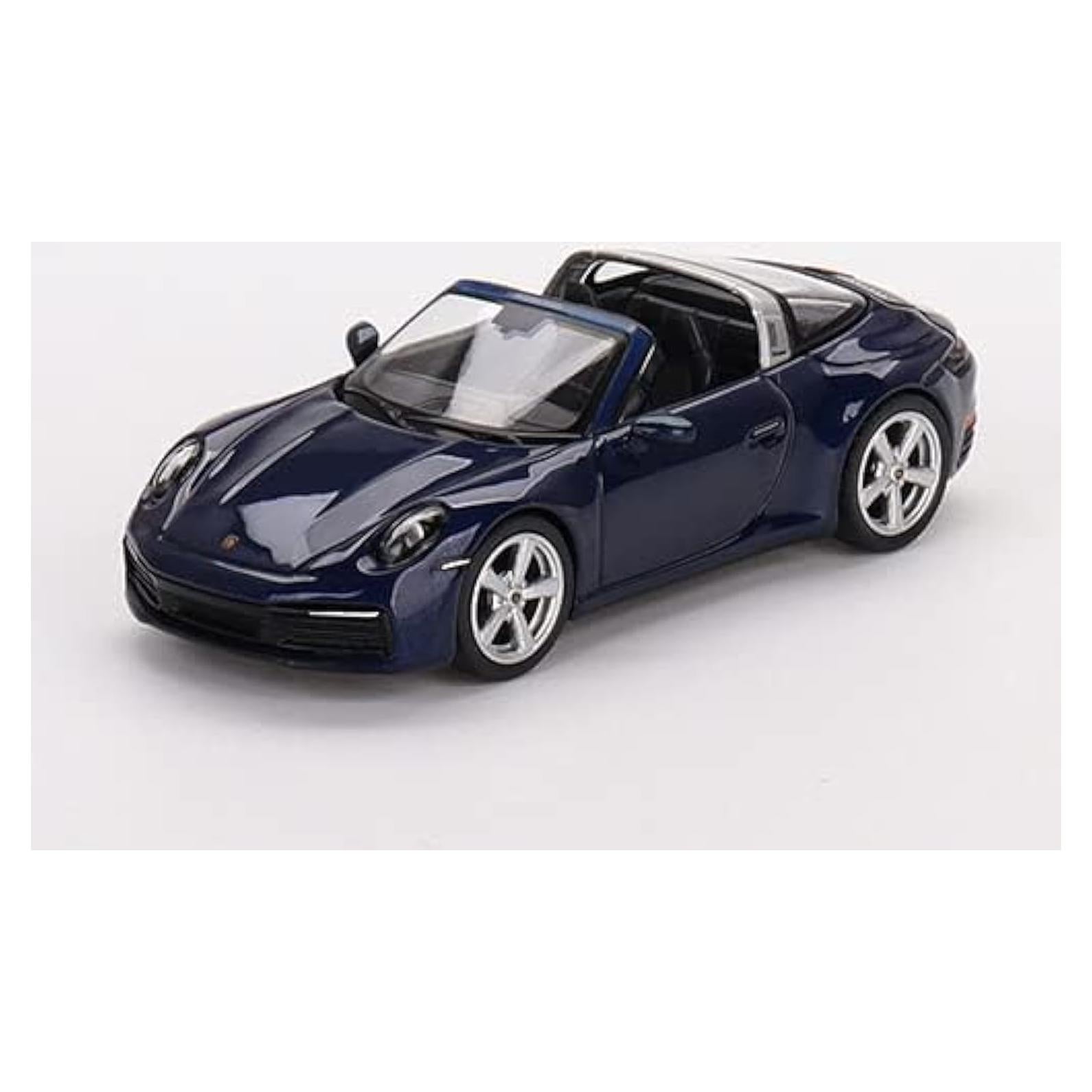 911 Targa 4S Gentian Blue Metallic Limited Edition to 3000 Pieces Worldwide 1/64 Diecast Model Car by True Scale Miniatures MGT00412