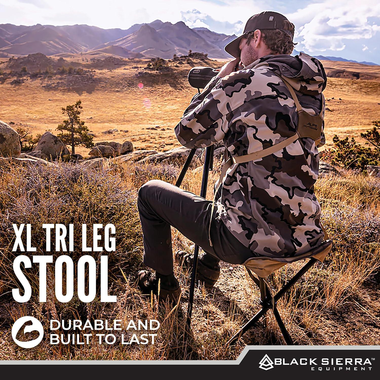 Taburete Plegable Black Sierra XL Trípode 102 kg Camo