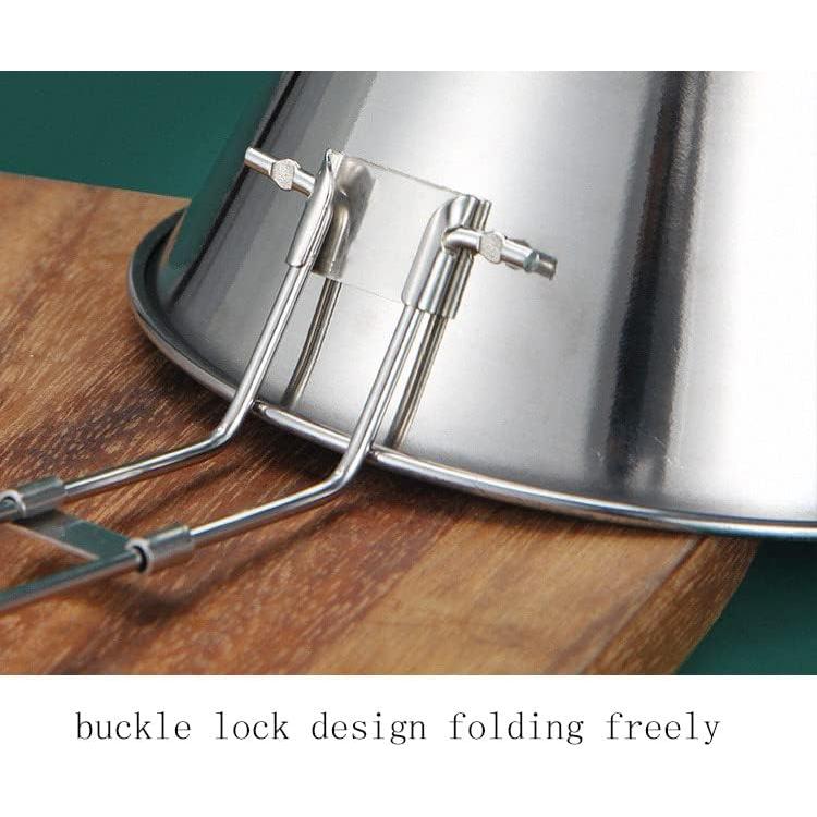 Camp Bowl Travel Sierra Cup Camping Tableware Equipment Set Backpacking 304 Stainless Steel Carry Fold Sturdy Measuring 500ml 2pcs + Canvas Bag