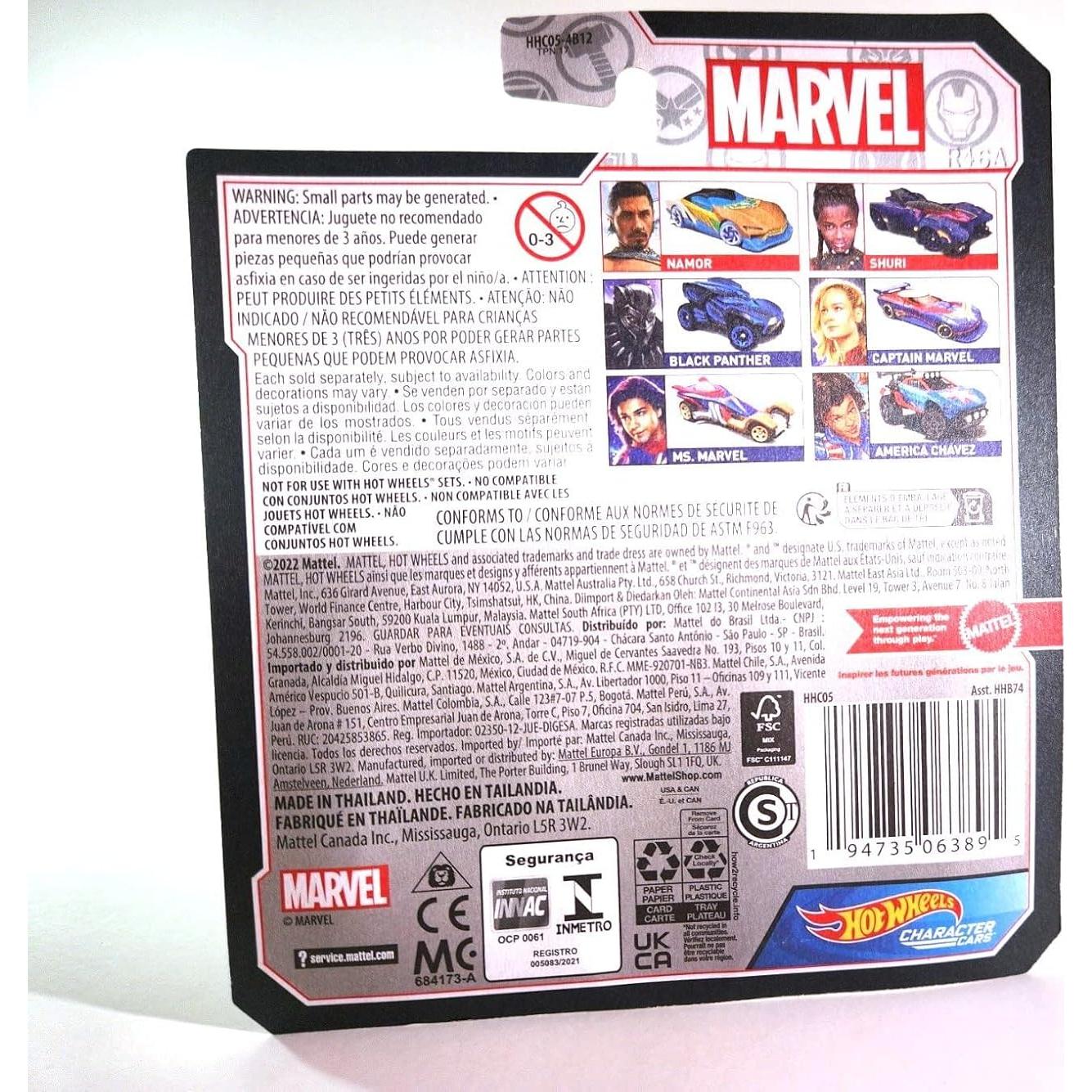 Hot Wheels Auto Marvel Pantera Negra 1:64 Colección