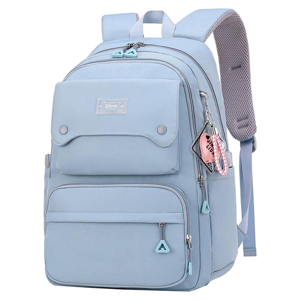 Mochila Escolar Casual JiaYou para Niñas Adolescentes 26L Azul