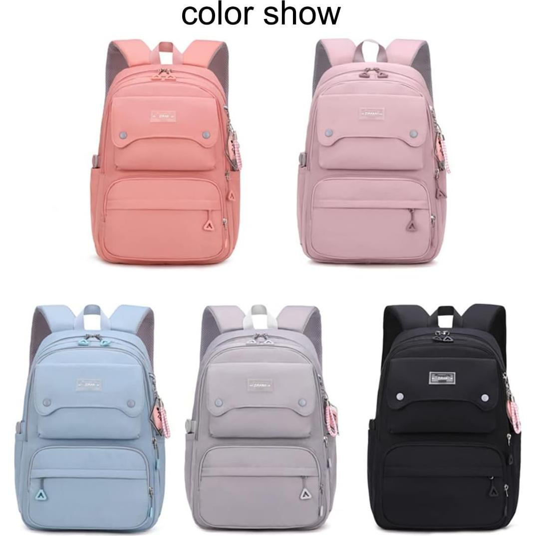 Mochila Escolar Casual JiaYou para Niñas Adolescentes 26L Azul