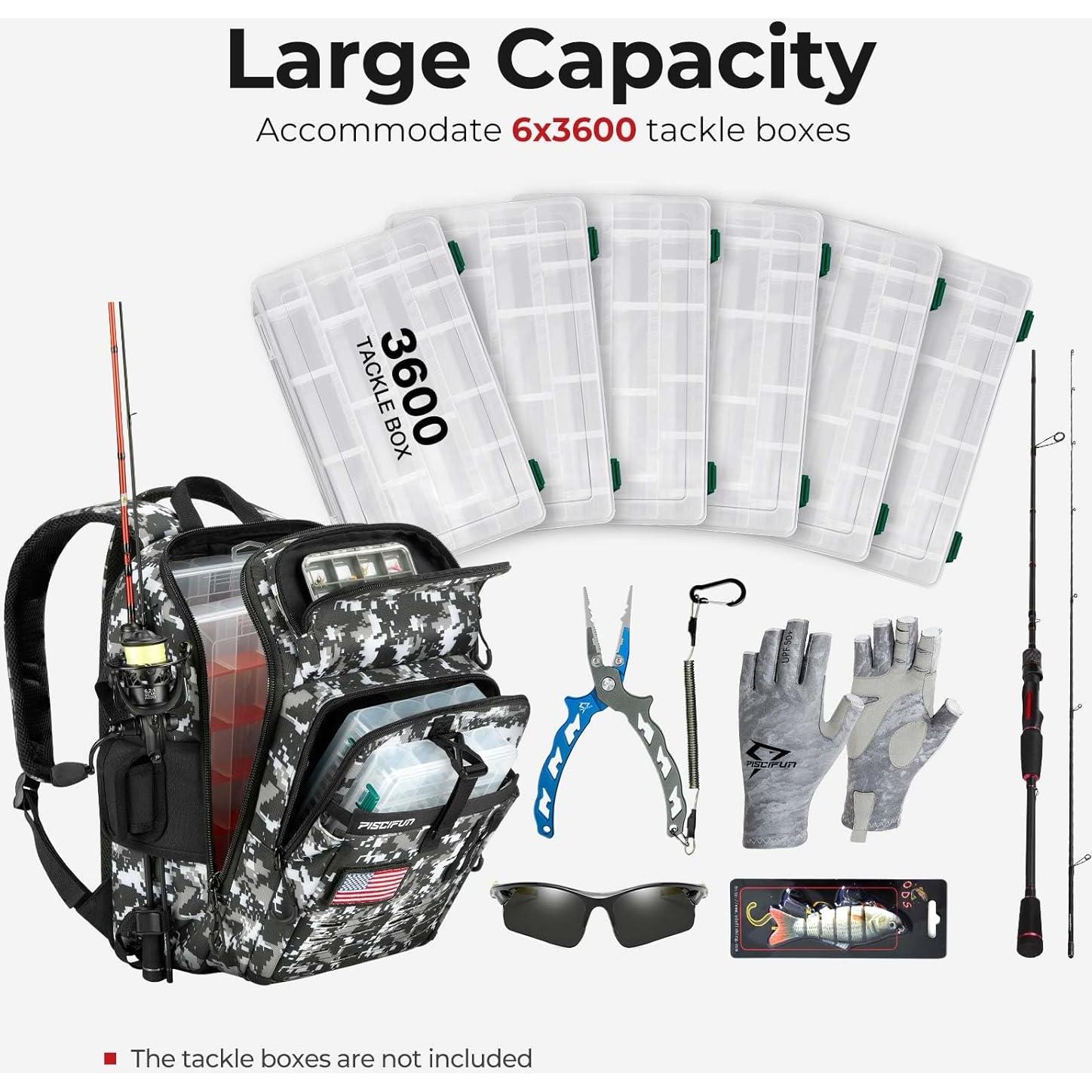 Mochila de Pesca Piscifun TBG021 20L Camuflaje Digital