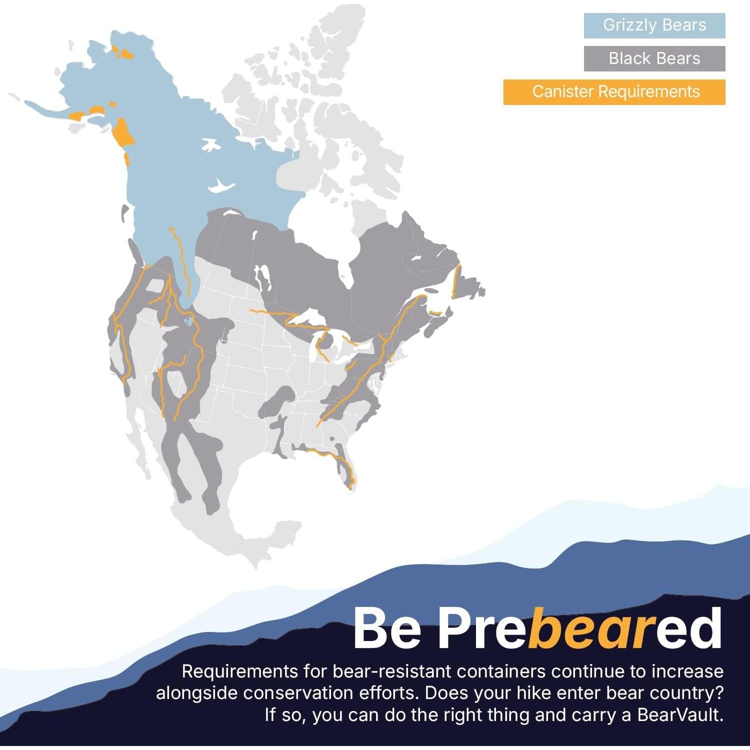 Contenedor de Alimentos BearVault BV425 Sprint 5.2L Azul