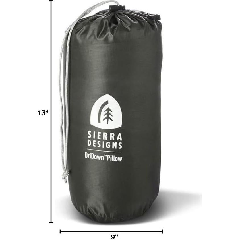Sierra Designs DriDown Pillow, Versatile 2 Piece System for Camping, Backpacking, and Travel (Blue)