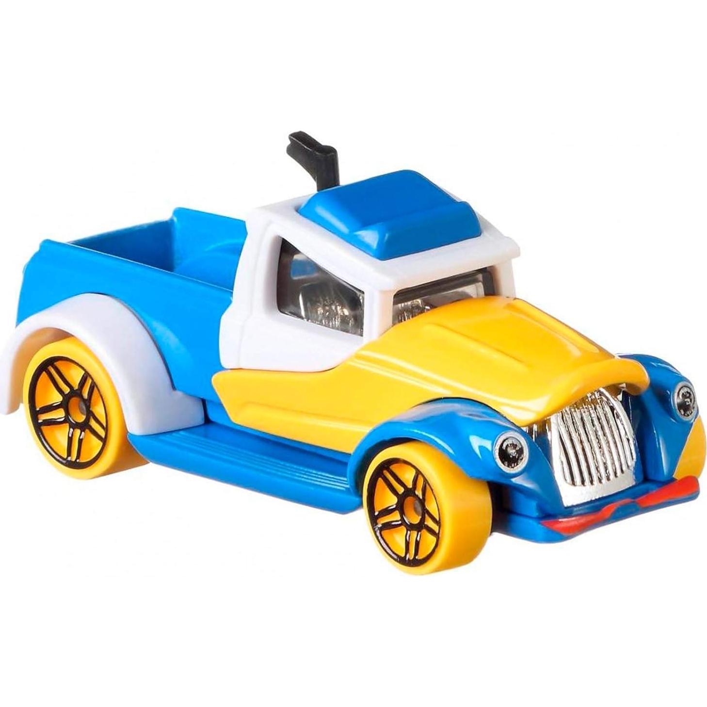 Hot Wheels Donald Duck 1:64 Coche de Metal Mattel