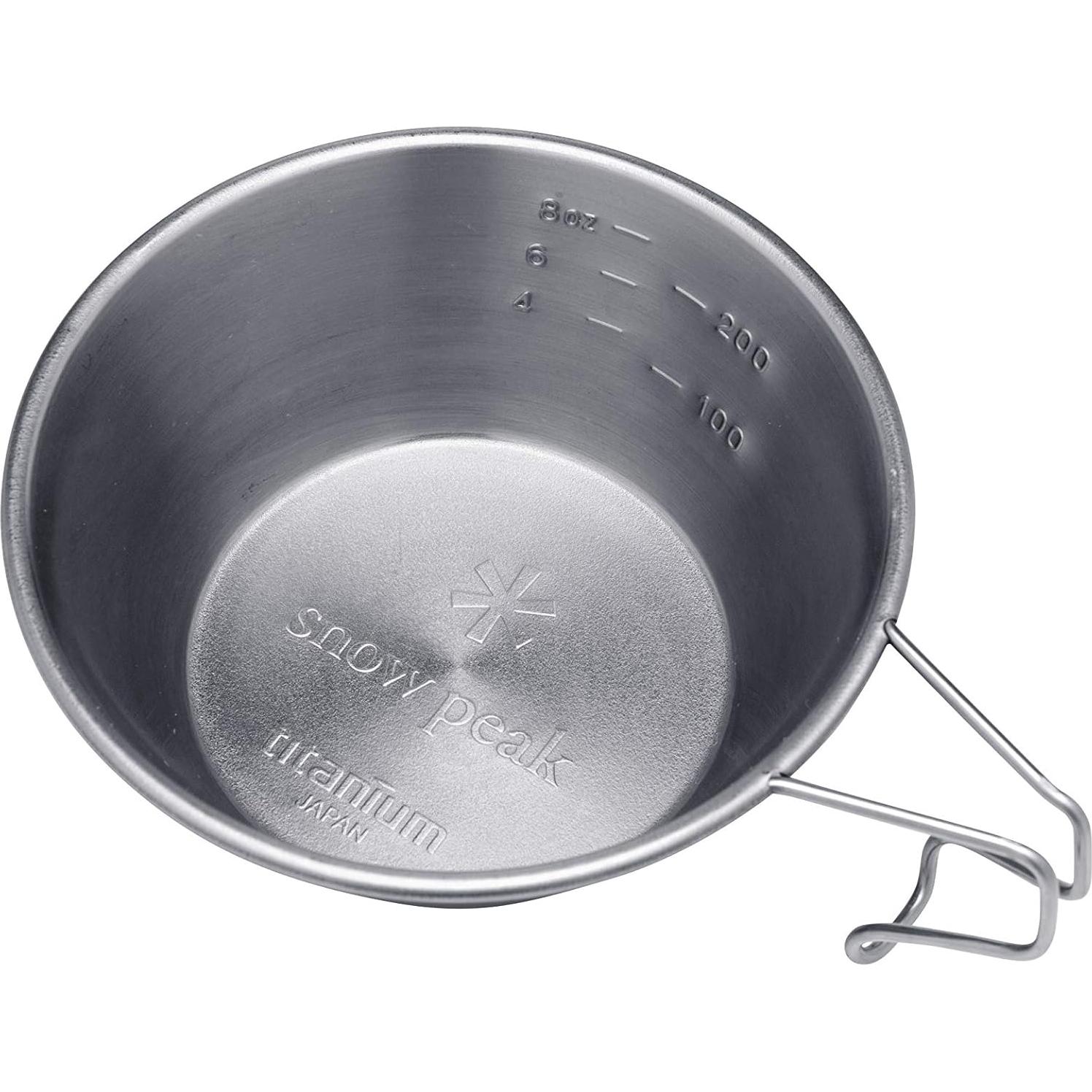 Taza Sierra de Titanio Snow Peak E-104 321 ml Ligera para Acampar