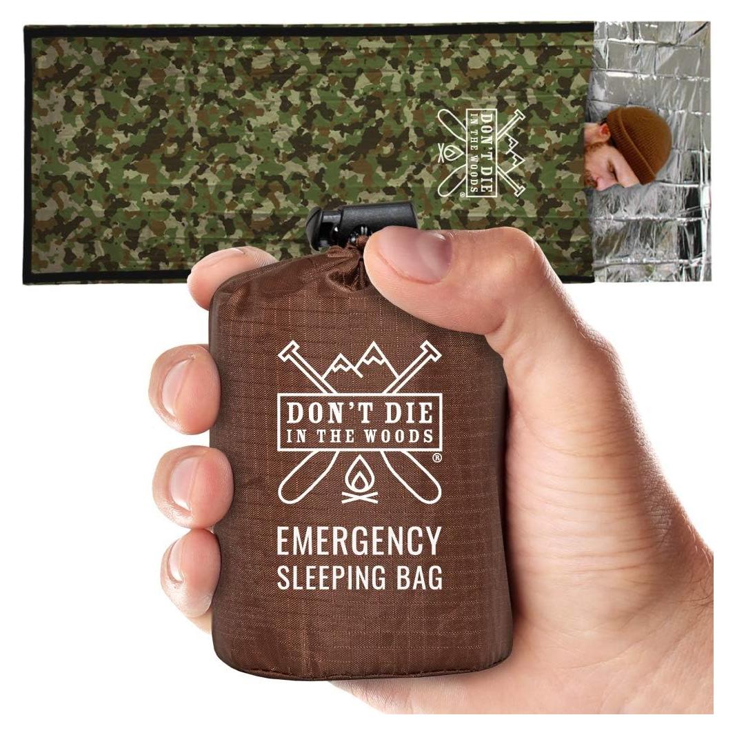 Saco de dormir de emergencia Mylar Don't Die In The Woods 198g