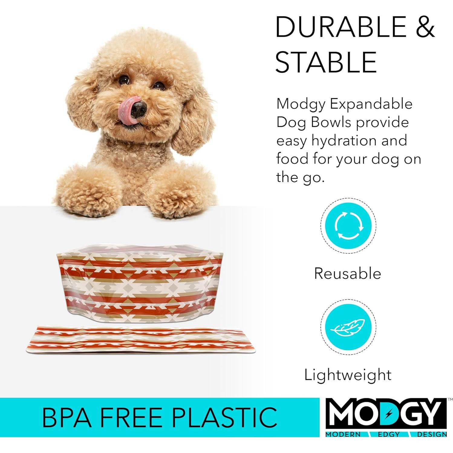 Cuenco Plegable para Perro Modgy - Reutilizable, 2 Unidades