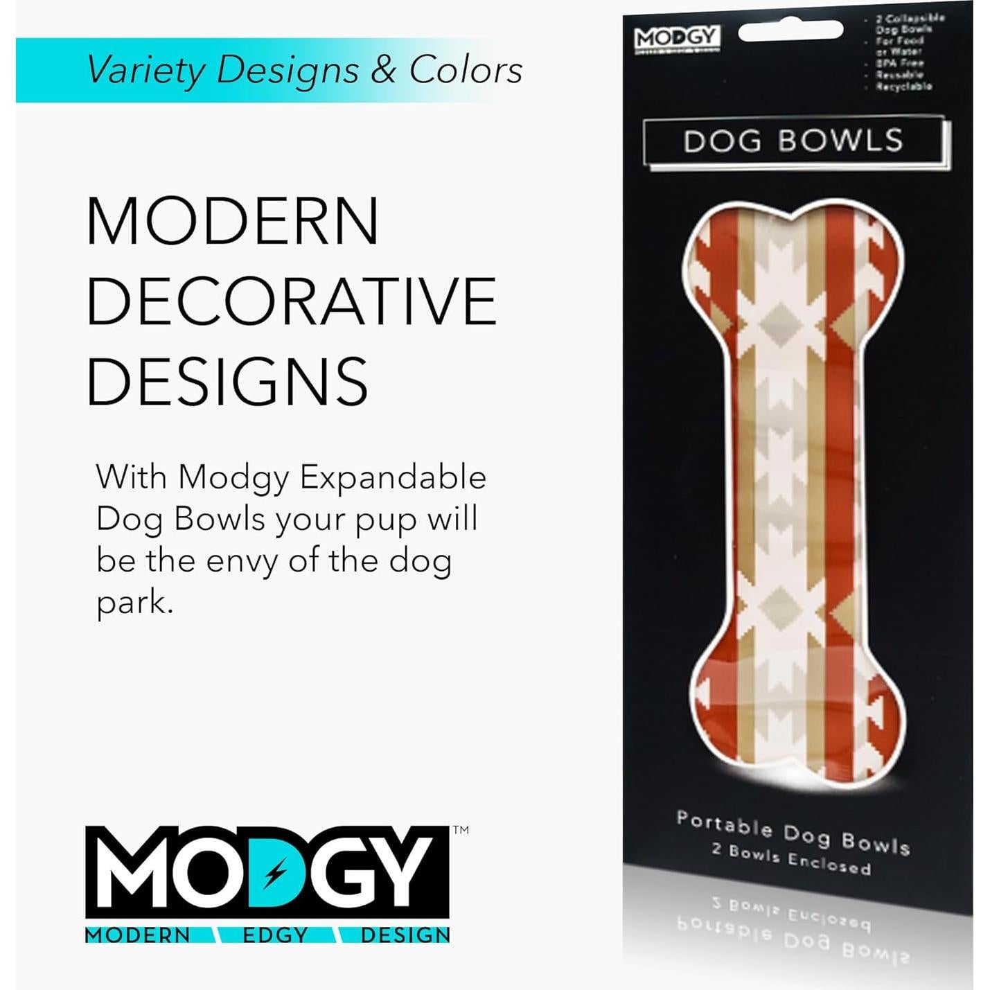 Cuenco Plegable para Perro Modgy - Reutilizable, 2 Unidades