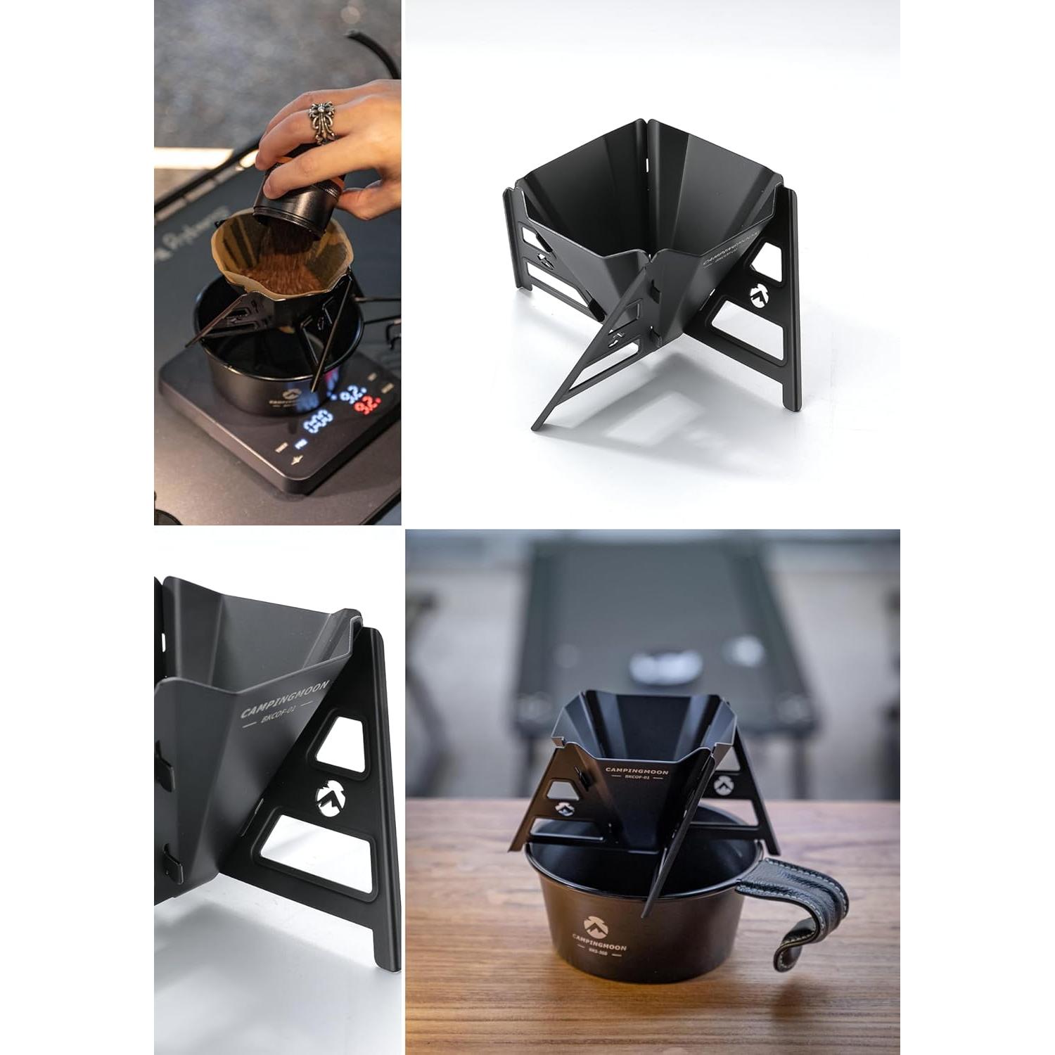 Goteador de Café Plegable Camping Campingmoon Acero Inoxidable 304