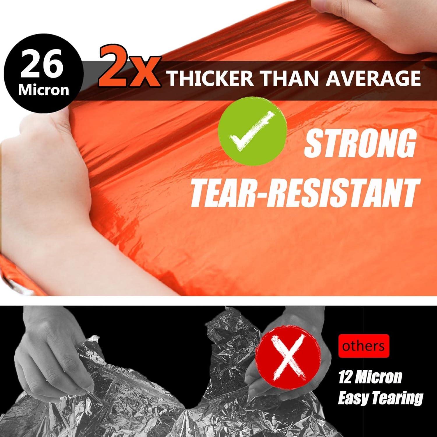 Manta de Emergencia Frelaxy 4 Pack - Extra Gruesa 210x152 cm