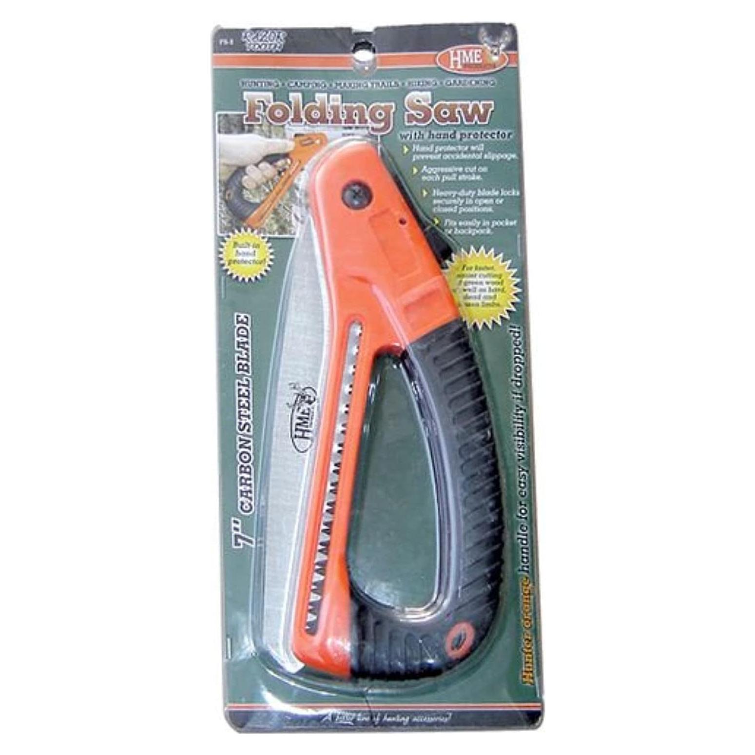 Sierra Plegable HME 17.78 cm Acero al Carbono con Protector