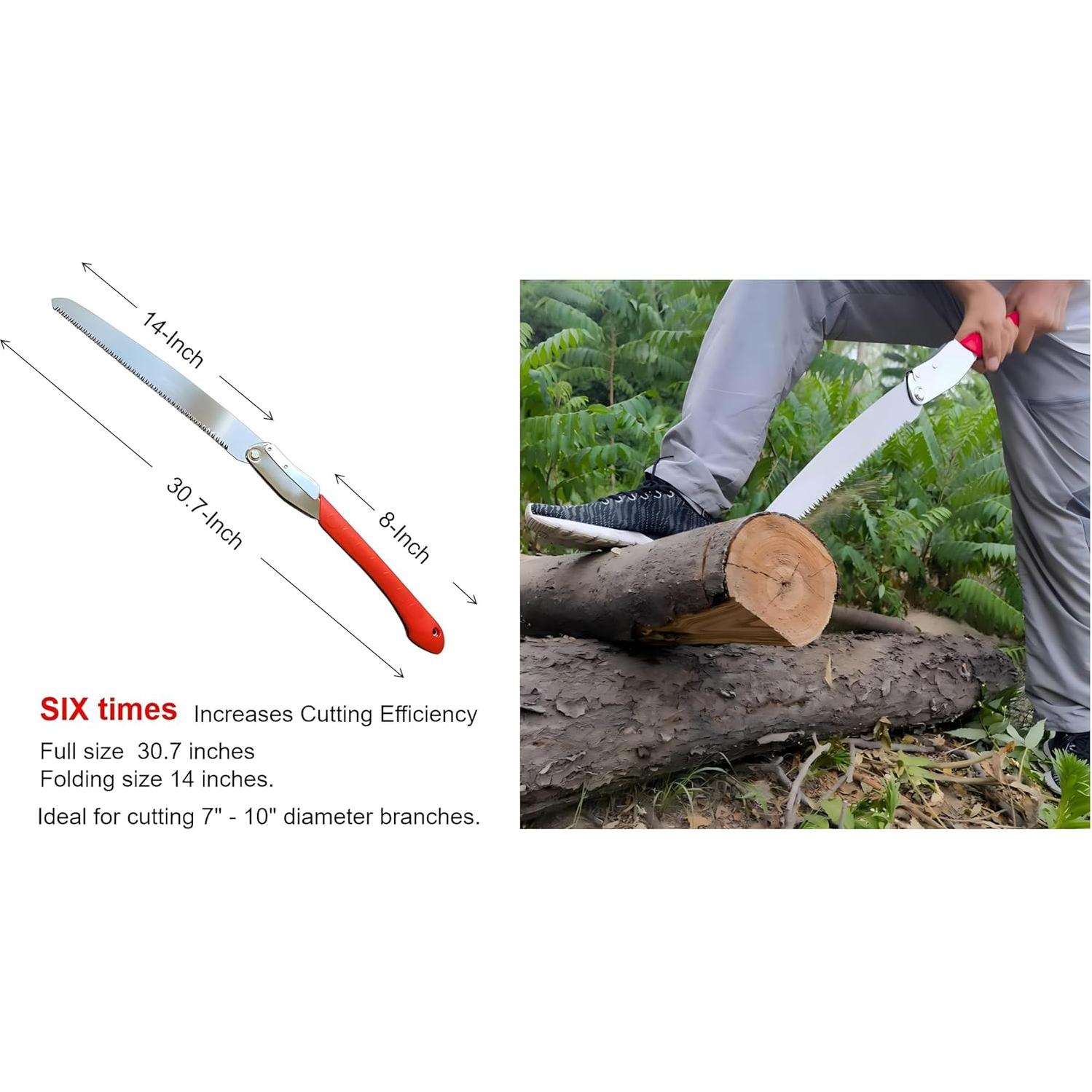 Sierra Plegable DragonflyTEC 14" (35.6 cm) para Camping