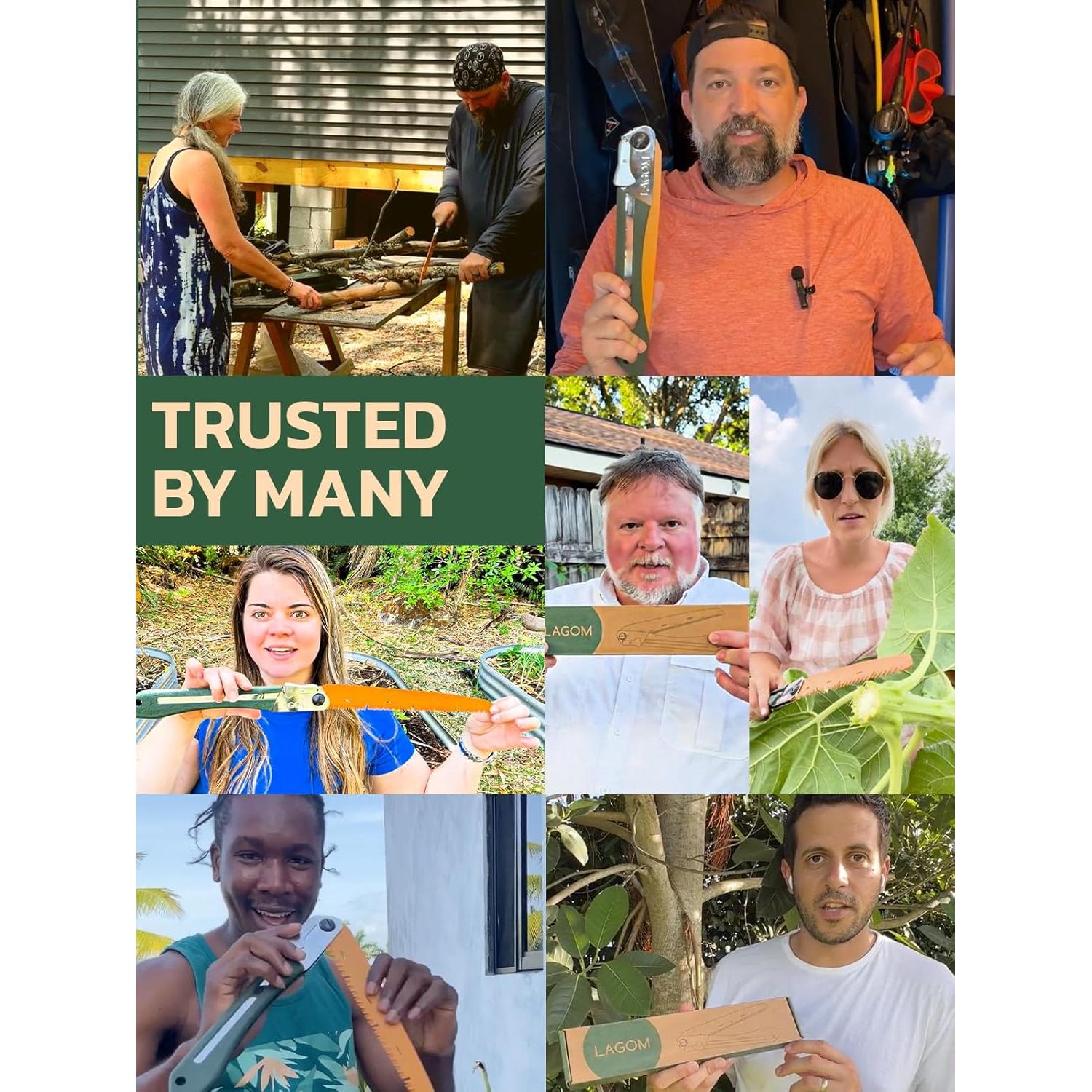 Sierra Plegable LAGOM 29 cm Acero SK5 Mango Ergonómico