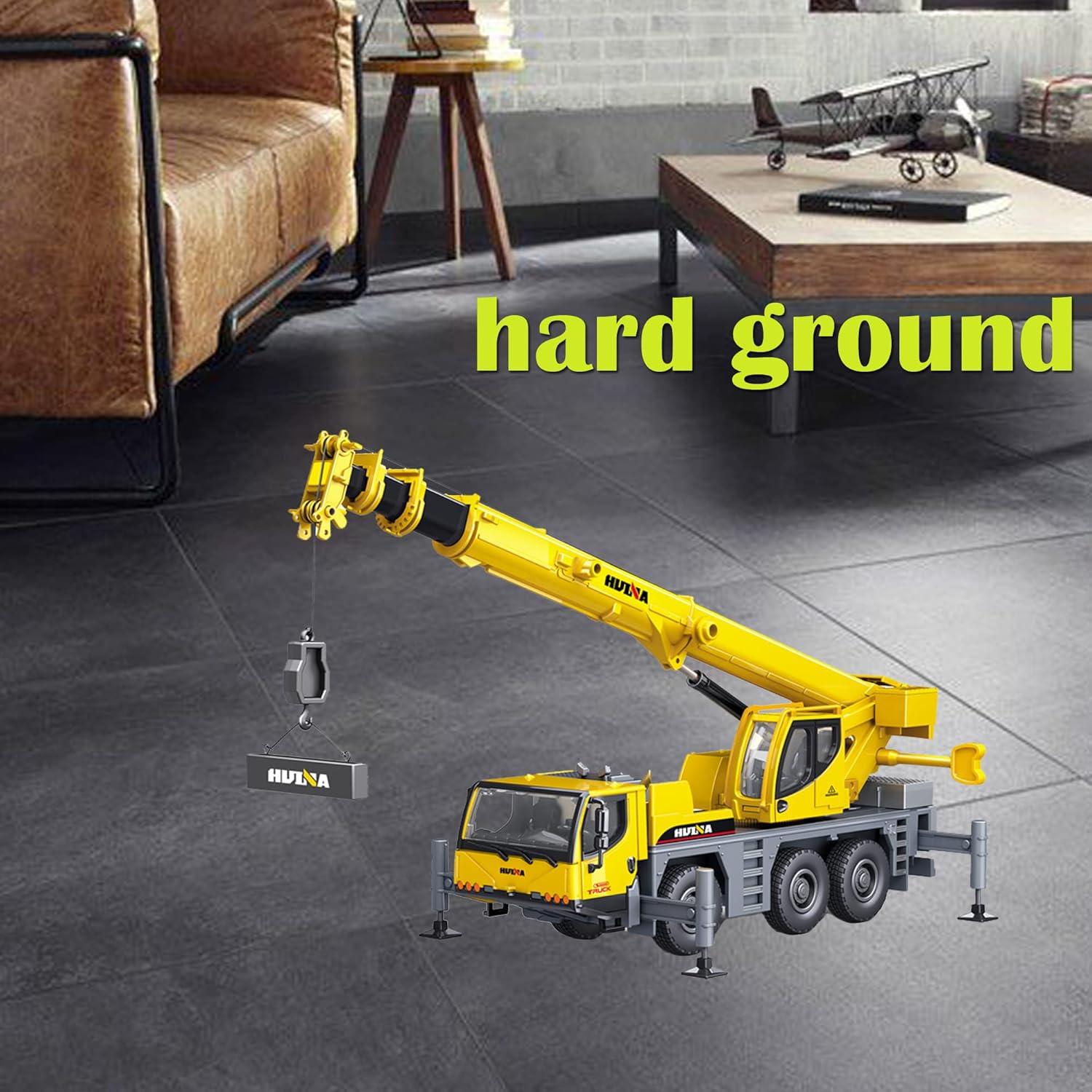 Mobile Crane Truck Construction Vehicles Toys,1:50 Scale Diecast Site Auto Crane, Toy Trucks for Kids 8,9,10,11,12 Year Old and up